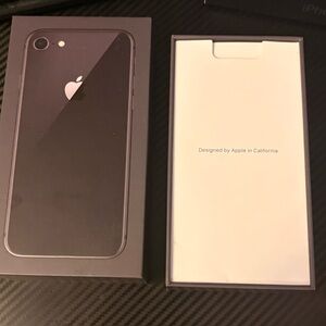 Space Gray BOX ONLY Apple iPhone 8 with 64gb